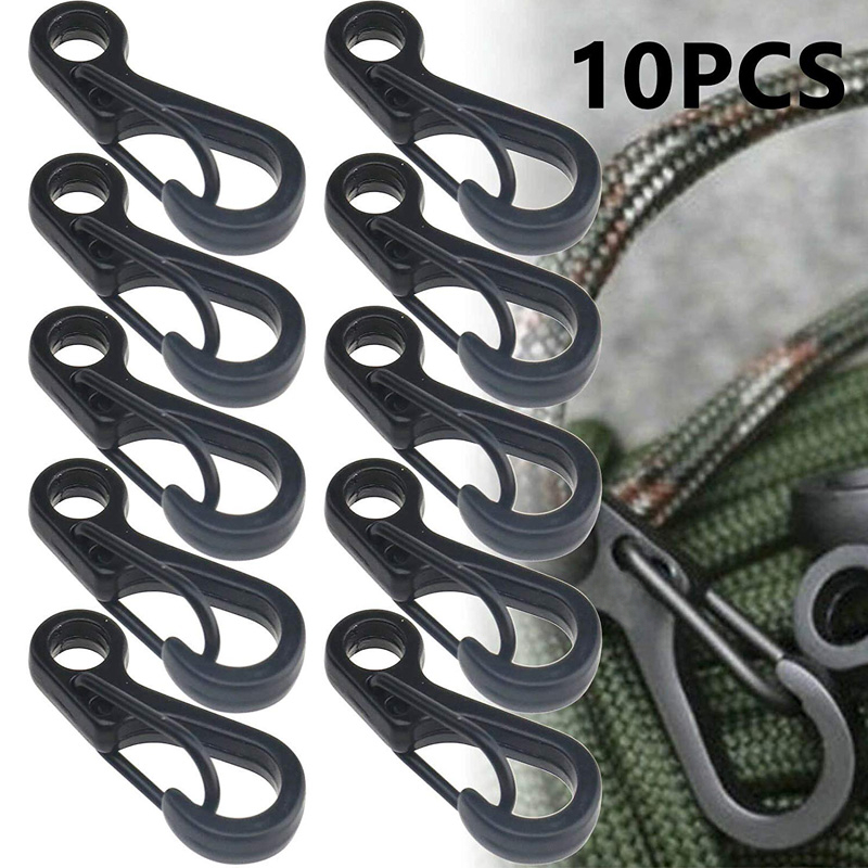 Edc Carry Pack - 10 unids/lote Mini mosquetón Paracord ganchos