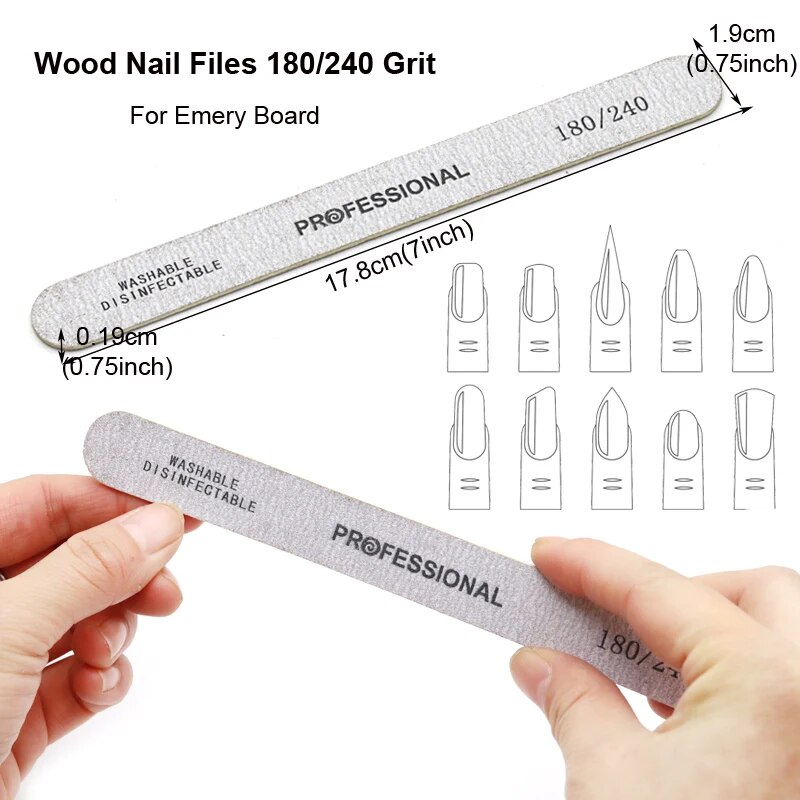 100 Pzs de Lima de uñas de mad - Nail File Titanium reseña y precio