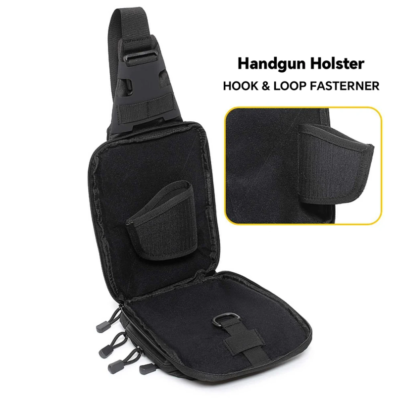 Bolso Táctico Bandolera para P - Edc Pistol Carry Bag reseña y precio