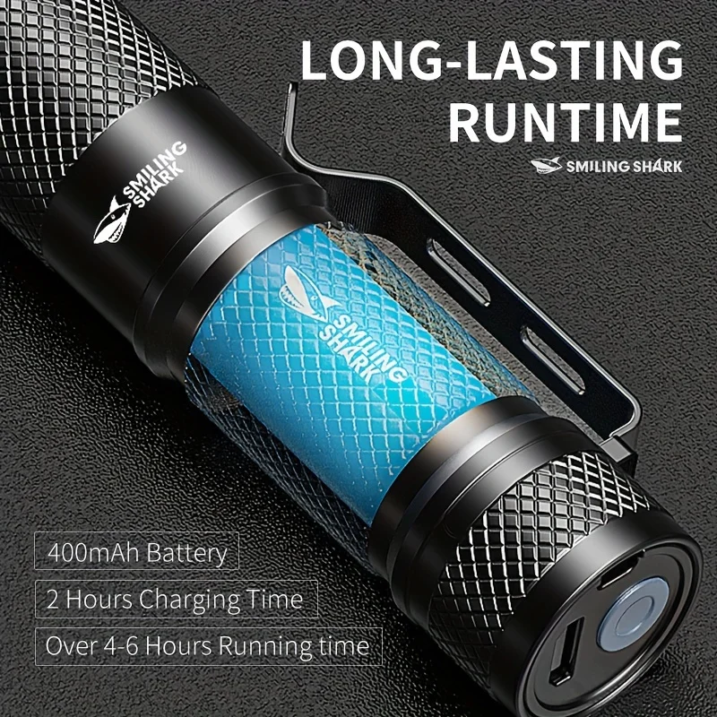 SMILING SHARK Mini linterna LE - Edc Day Carry reseña y precio