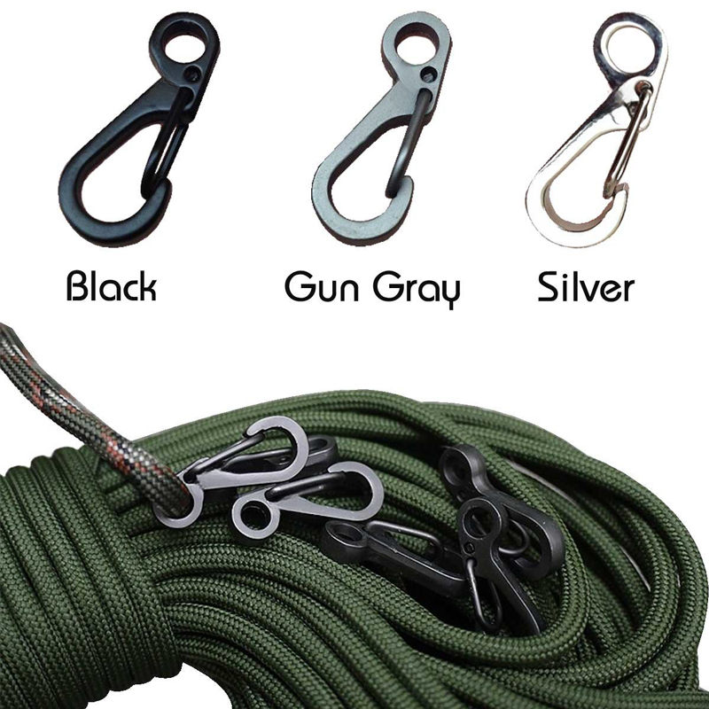 10 unids/lote Mini mosquetón P - Edc Carry Pack reseña y precio