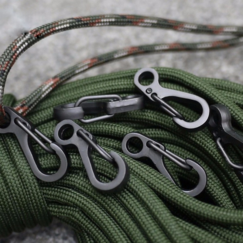 10 unids/lote Mini mosquetón P - Edc Carry Pack reseña y precio