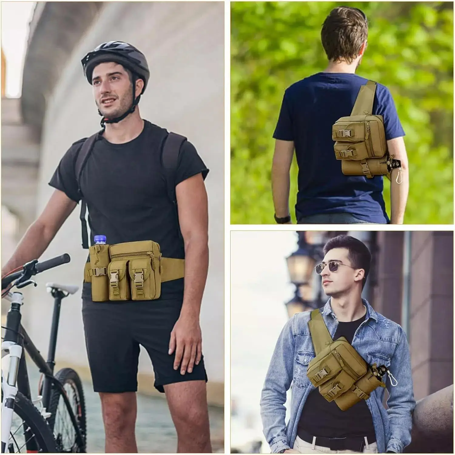 Riñonera táctica para hombre,  - Edc Pistol Carry Bag reseña y precio