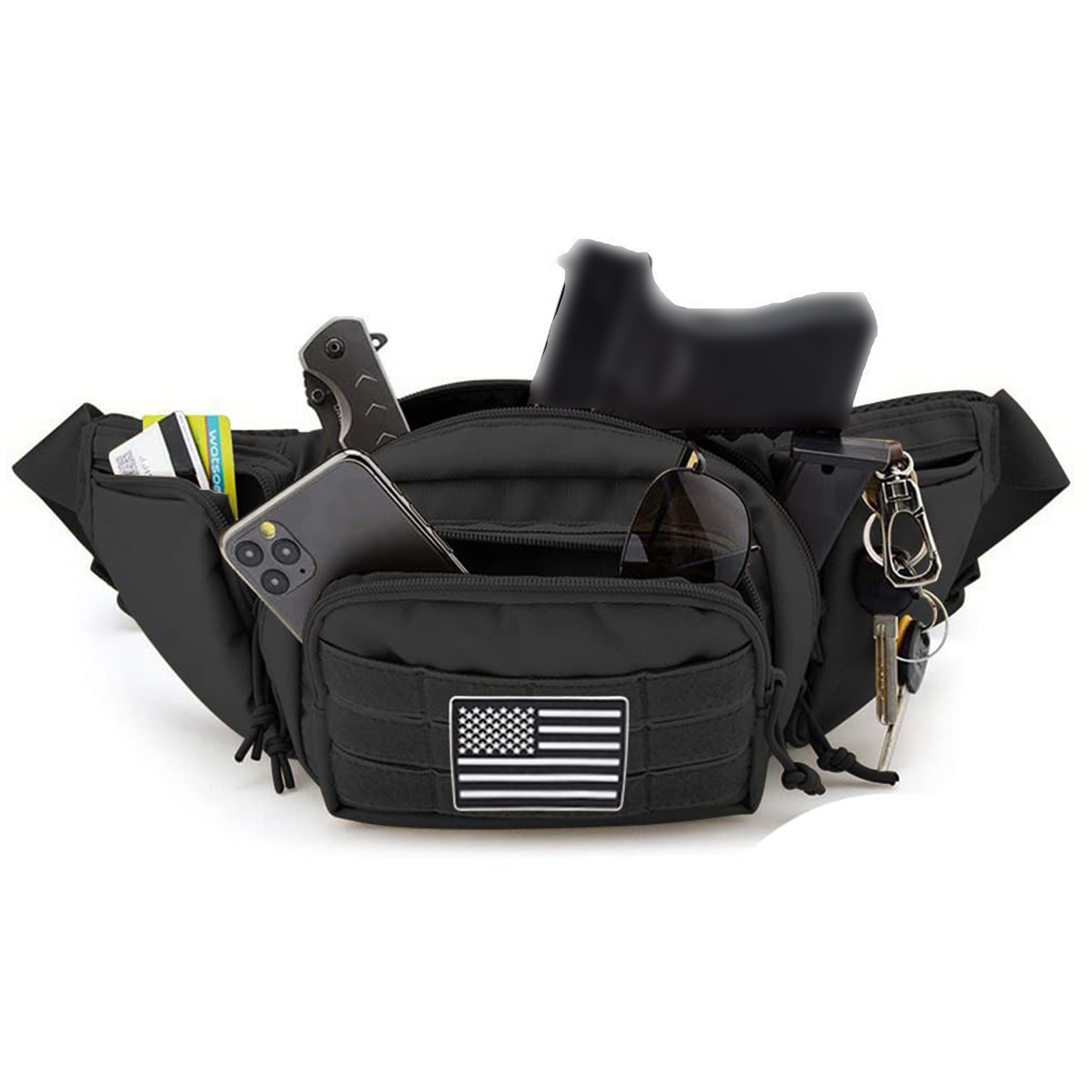Riñonera táctica con funda par - Edc Pistol Carry Bag reseña y precio