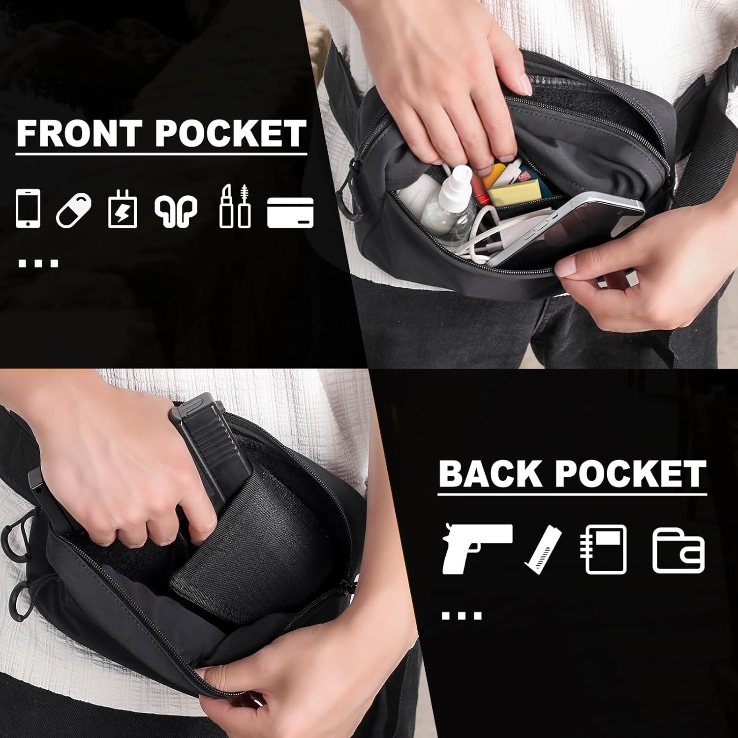 Riñonera táctica con funda, bo - Edc Pistol Carry Bag reseña y precio