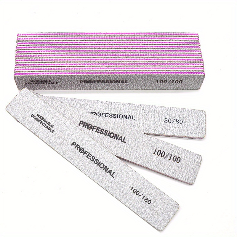 Lima de uñas recta de grano 80 - Nail File Titanium reseña y precio