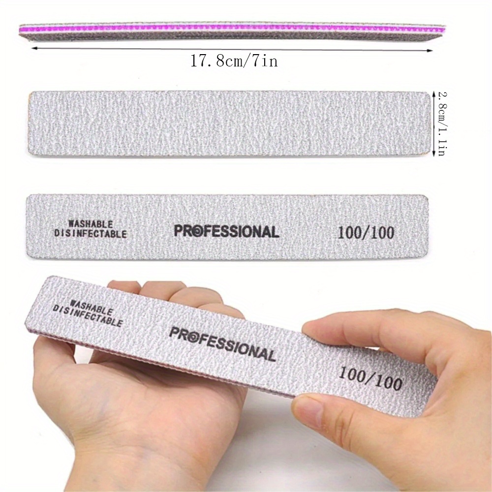 Lima de uñas recta de grano 80 - Nail File Titanium reseña y precio